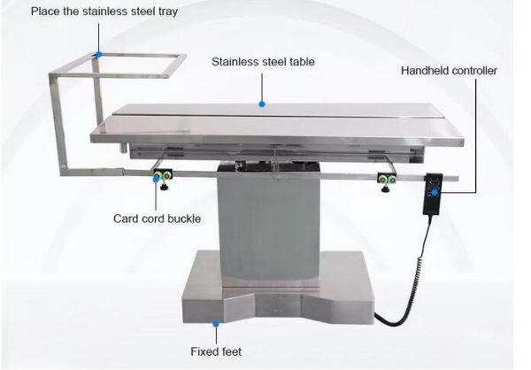 Stainless steel animal V-shaped operating table - Image 2