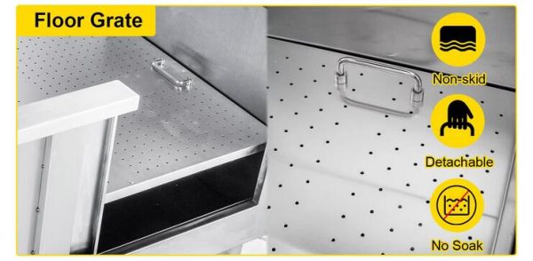 Stainless Steel Dog Grooming Bath Tub - Image 3